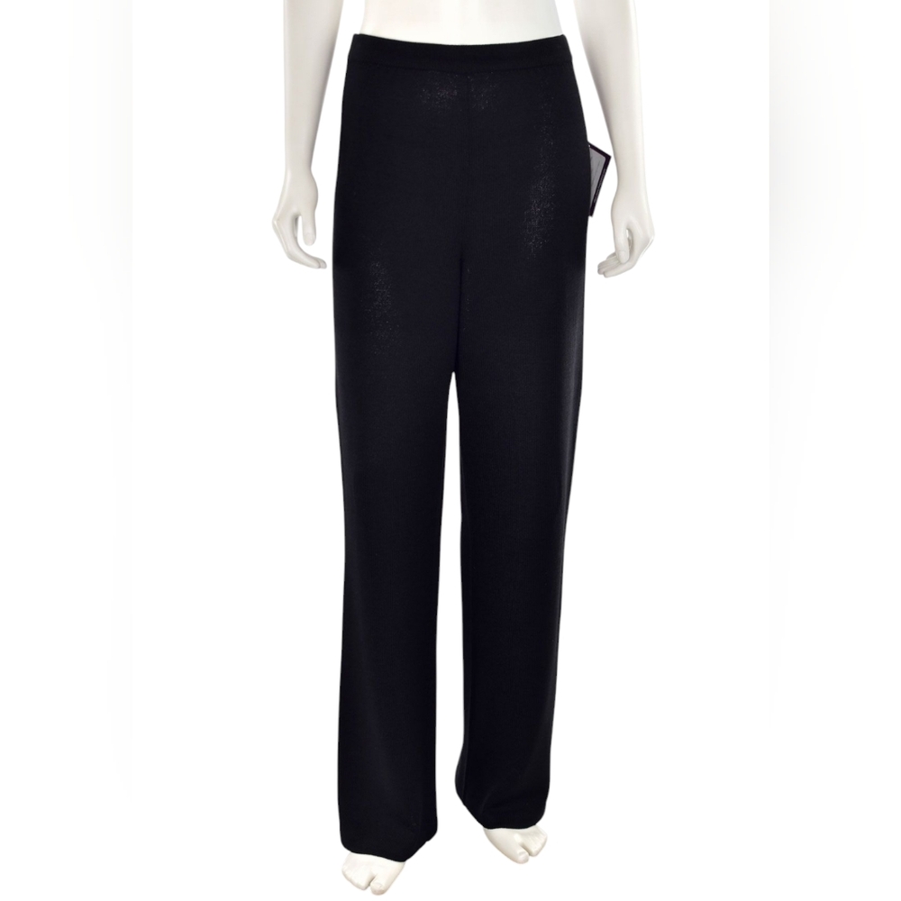 St. John Legacy Women's Santana Knit Quiet Luxury Wool Pants‎ Size 12 Old Money